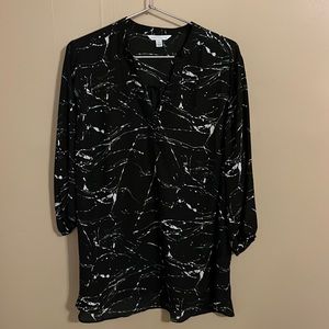 Tunic length blouse